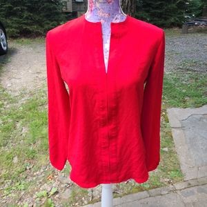 Ralph Lauren Red Blouse small